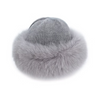 MITCHIE'S KNIT WOOL HAT WITH FUR TRIM