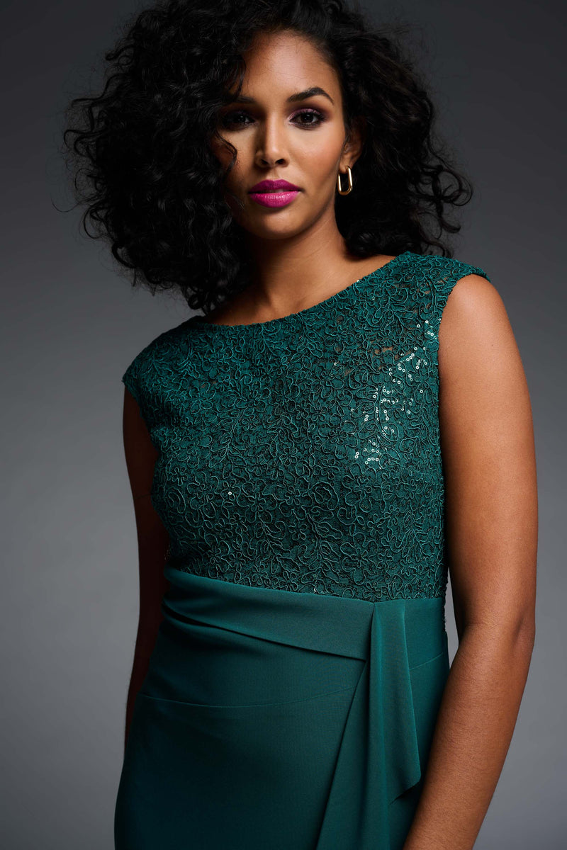 Joseph Ribkoff Lace Bodice Dress – The Apple Tree
