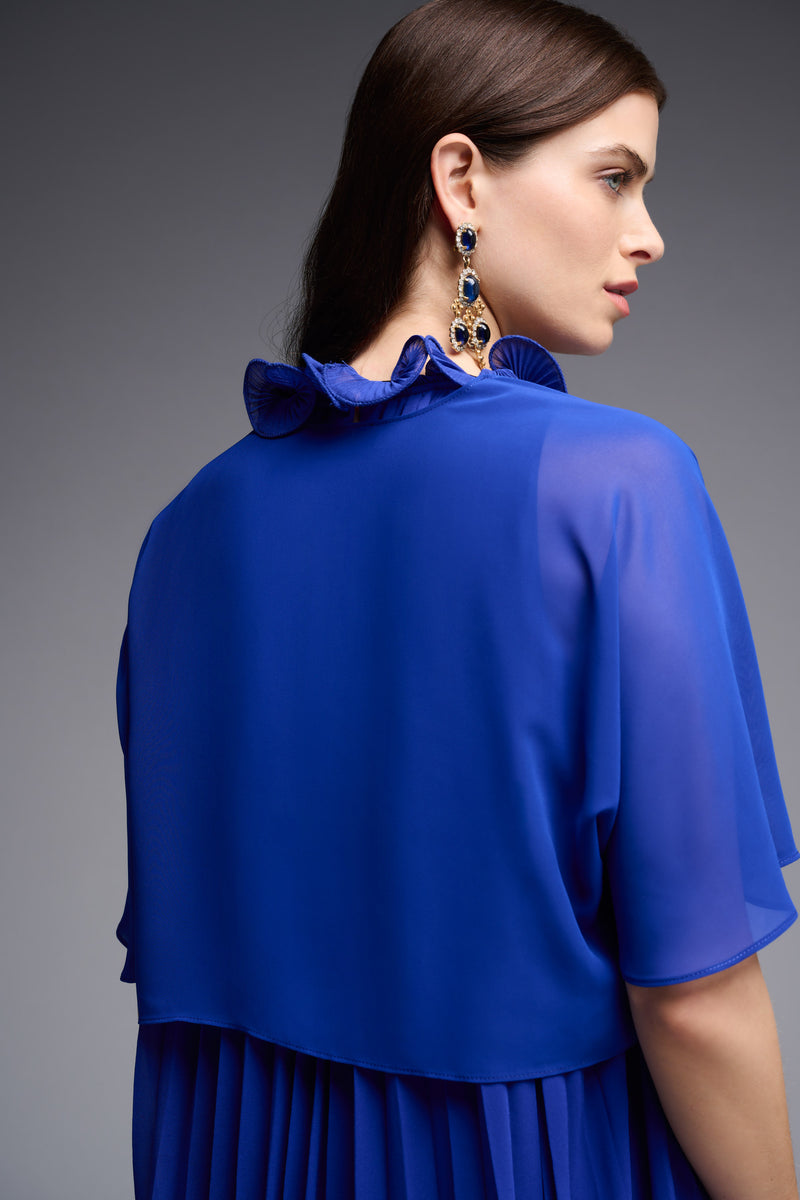 JOSEPH RIBKOFF Royal BLUE BOLERO 231707 12 / Royal BLUE by 75 Degrees and Fuzzy