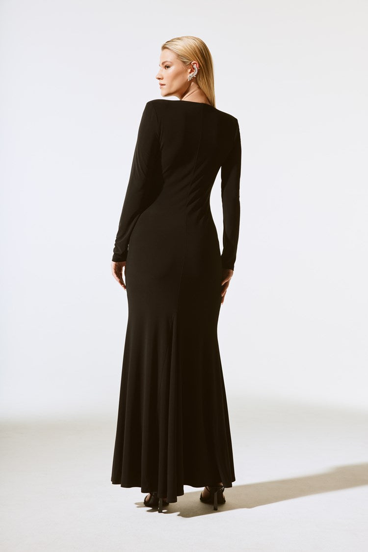 JOSEPH RIBKOFF SILKY KNIT TRUMPET GOWN JOSEPH RIBKOFF SILKY KNIT TRUMPET GOWN