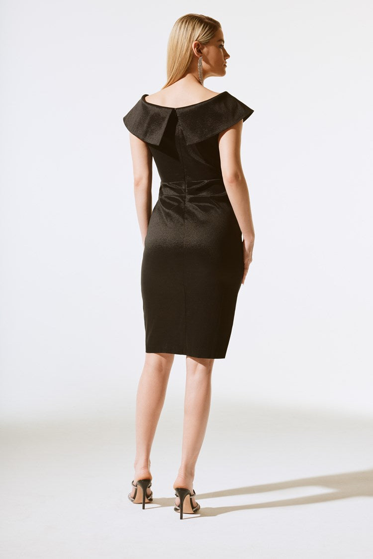 knee length dresses for ladies LAST ONE SZ 6 - Joseph Ribkoff Sheer Panel Dress Style 223743 main image 1