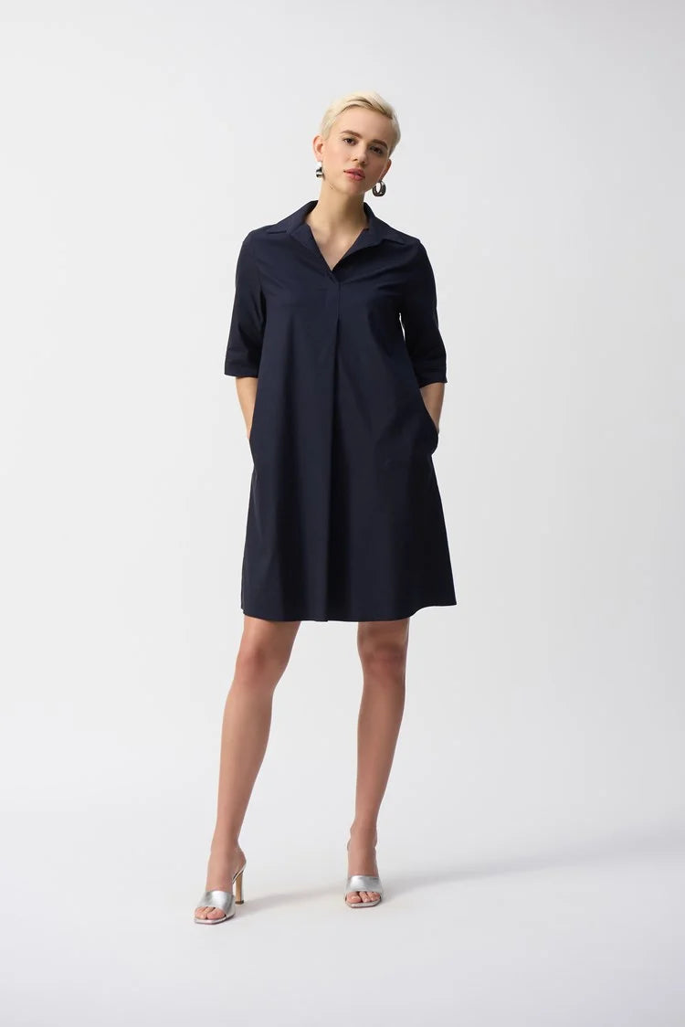 Joseph Ribkoff Knee-length A-line Dress Style 251153 Blue Joseph Ribkoff Knee-length A-line Dress Style 251153 Blue