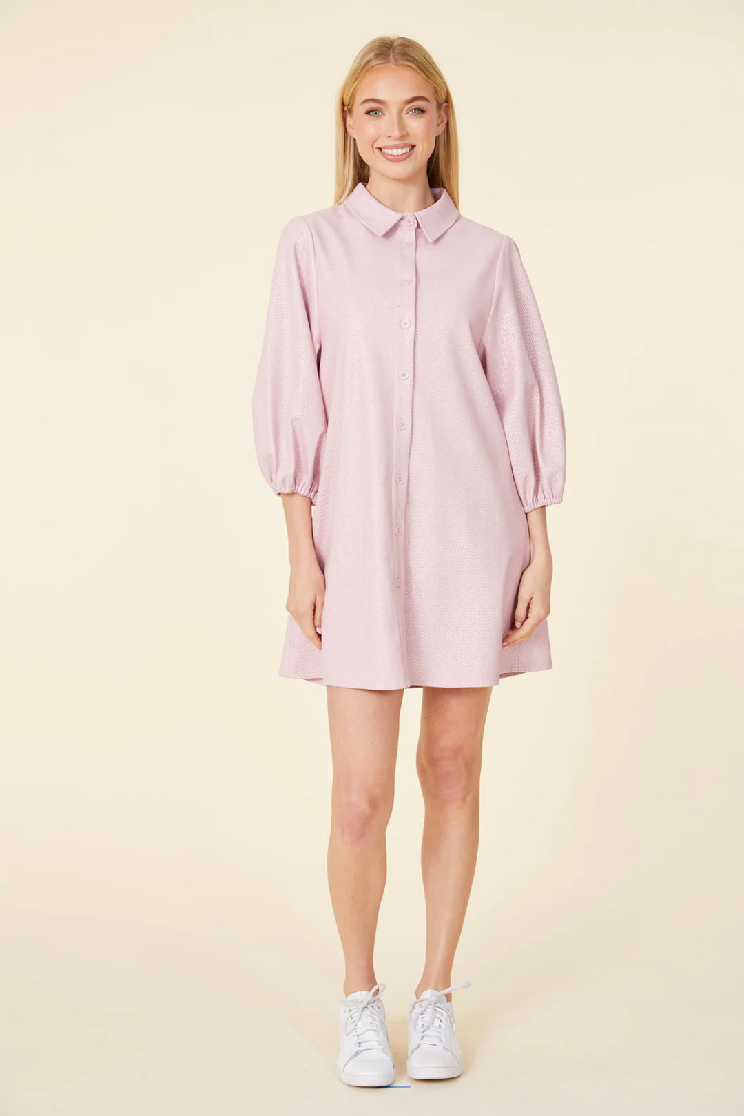 DOLCE CABO PERFORATED VEGAN LEATHER DRESS  The Apple Tree