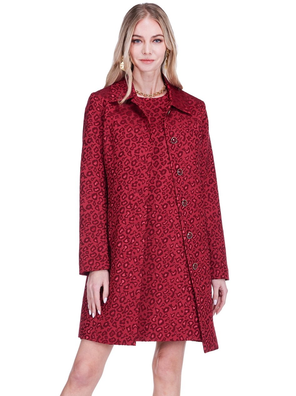 fitted dress coat LONG DRESS-COAT WITH MINI CAPE | CULT MIA
