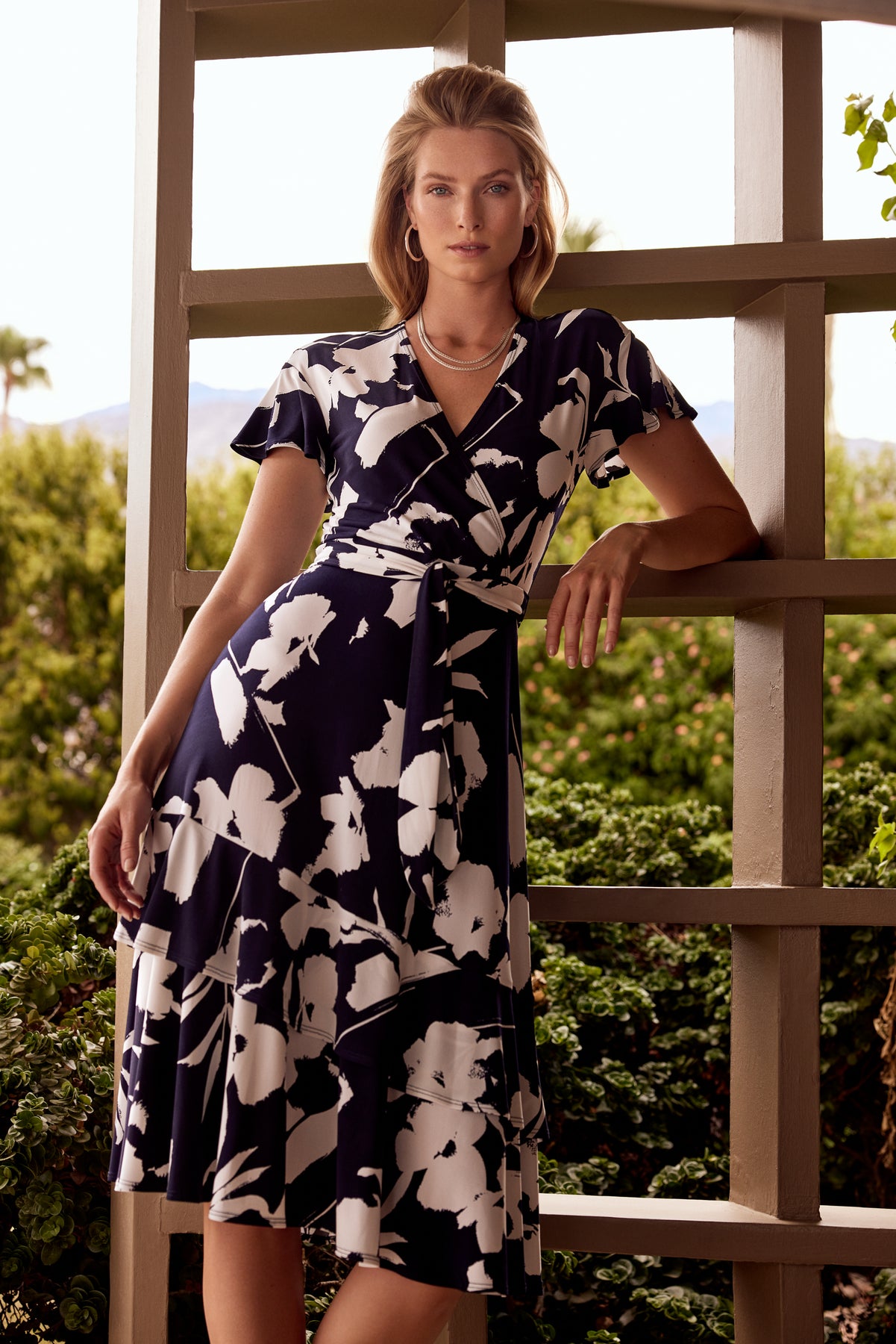 Joseph ribkoff floral dress top